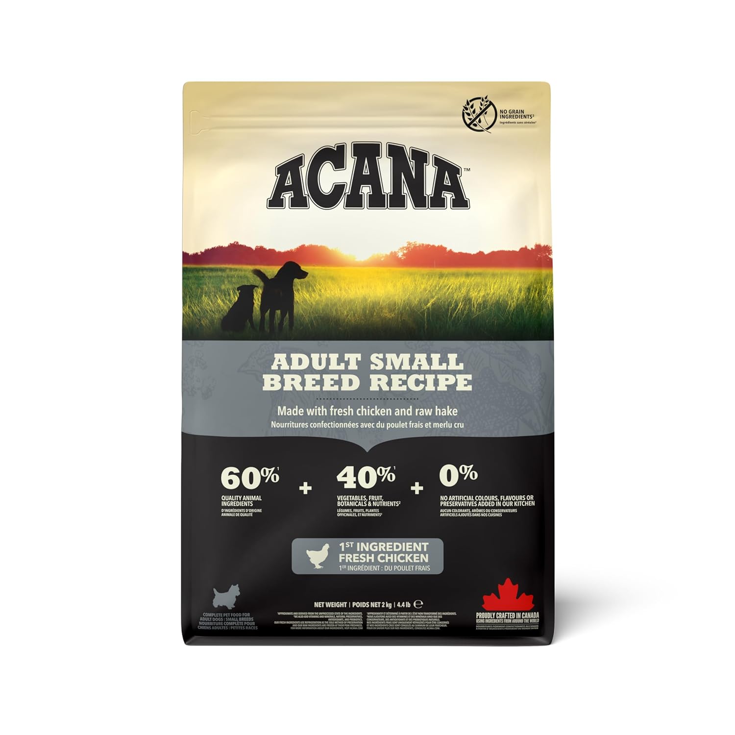 ACANA Heritage Adult Small Breed — მცირე ჯიშის ზრდასრული ძაღლების მშრალი საკვები, 6 კგ