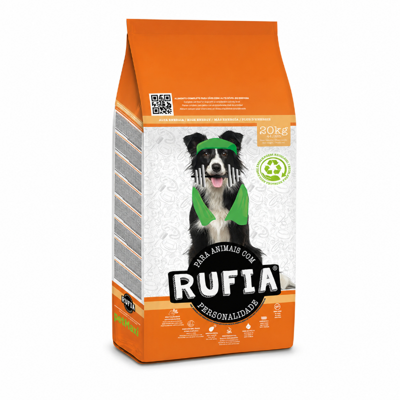 Rufia Adult High Energy — მშრალი საკვები ენერგიული ზრდასრული ძაღლებისთვის, 20 კგ