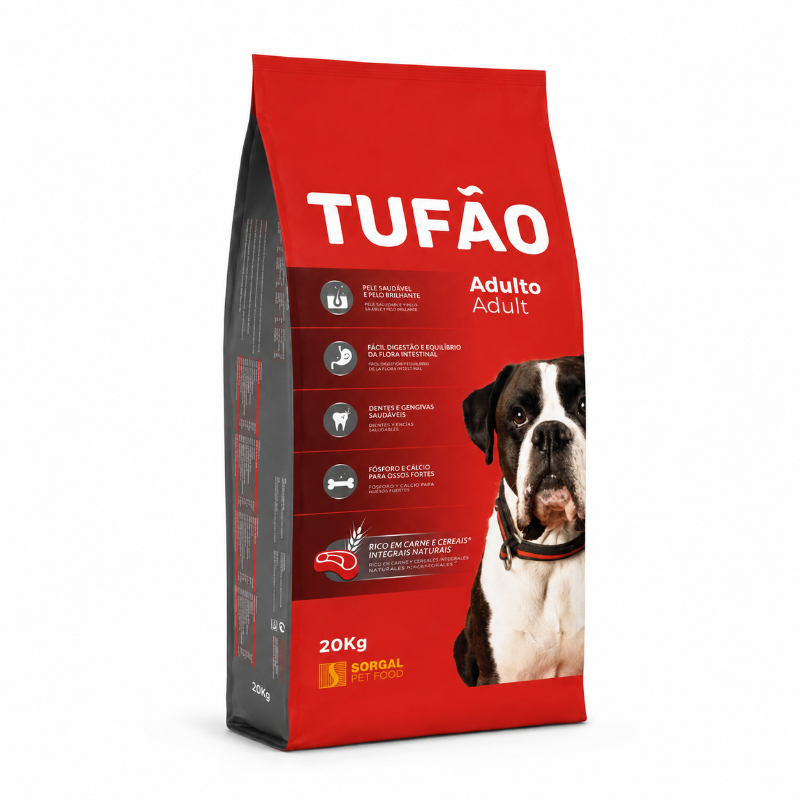 Tufão Adult — მშრალი საკვები ზრდასრული ძაღლებისთვის, 20 კგ