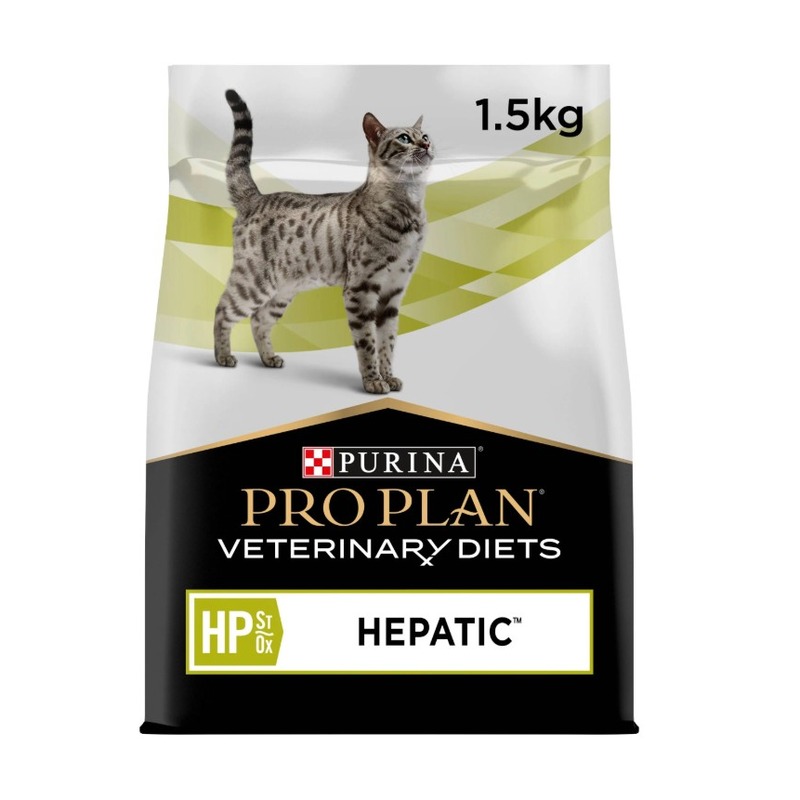 Purina Pro Plan Veterinary Diets HP St/Ox — ჰეპატიკური საკვები კატებისთვის 1.5 კგ