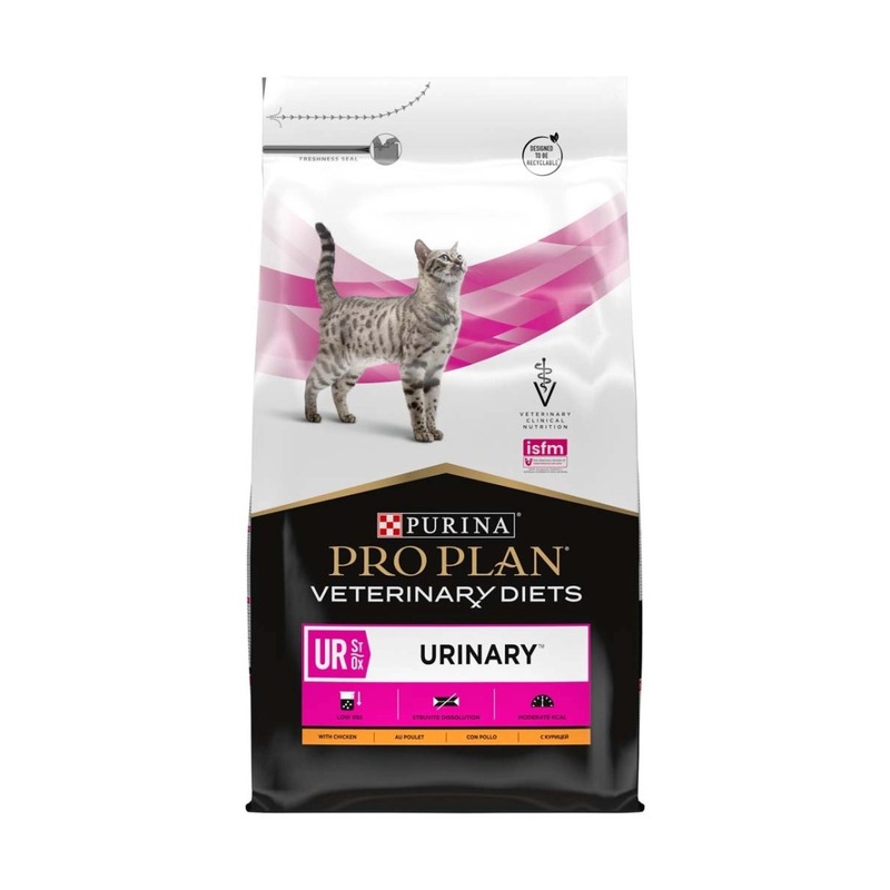 Pro Plan Veterinary Diets UR St/Ox Urinary — შარდსასქესო სისტემის საკვები კატებისთვის, ქათმით 1.5 კგ