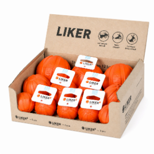 Collar Liker Mix — ძაღლის ბურთების ნაკრები, 3 ზომა, 12 ცალი