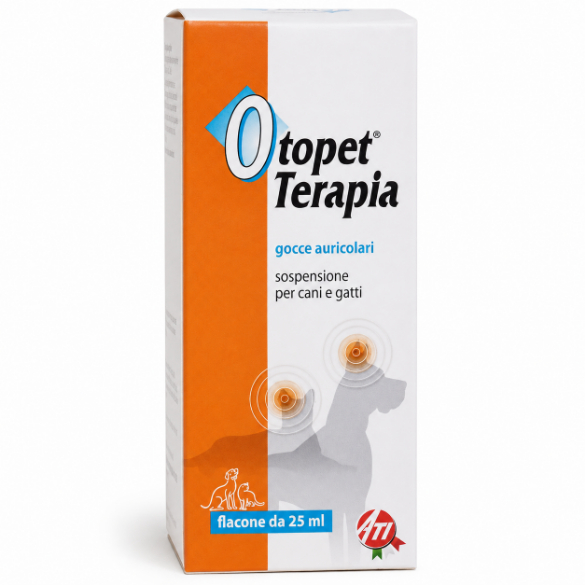 Otopet Terapia — ყურის წვეთები ძაღლებისა და კატებისთვის, 25 მლ