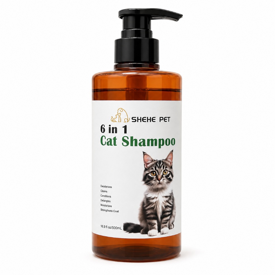 SHEHE PET 6 in 1 — კატის შამპუნი, 500 მლ
