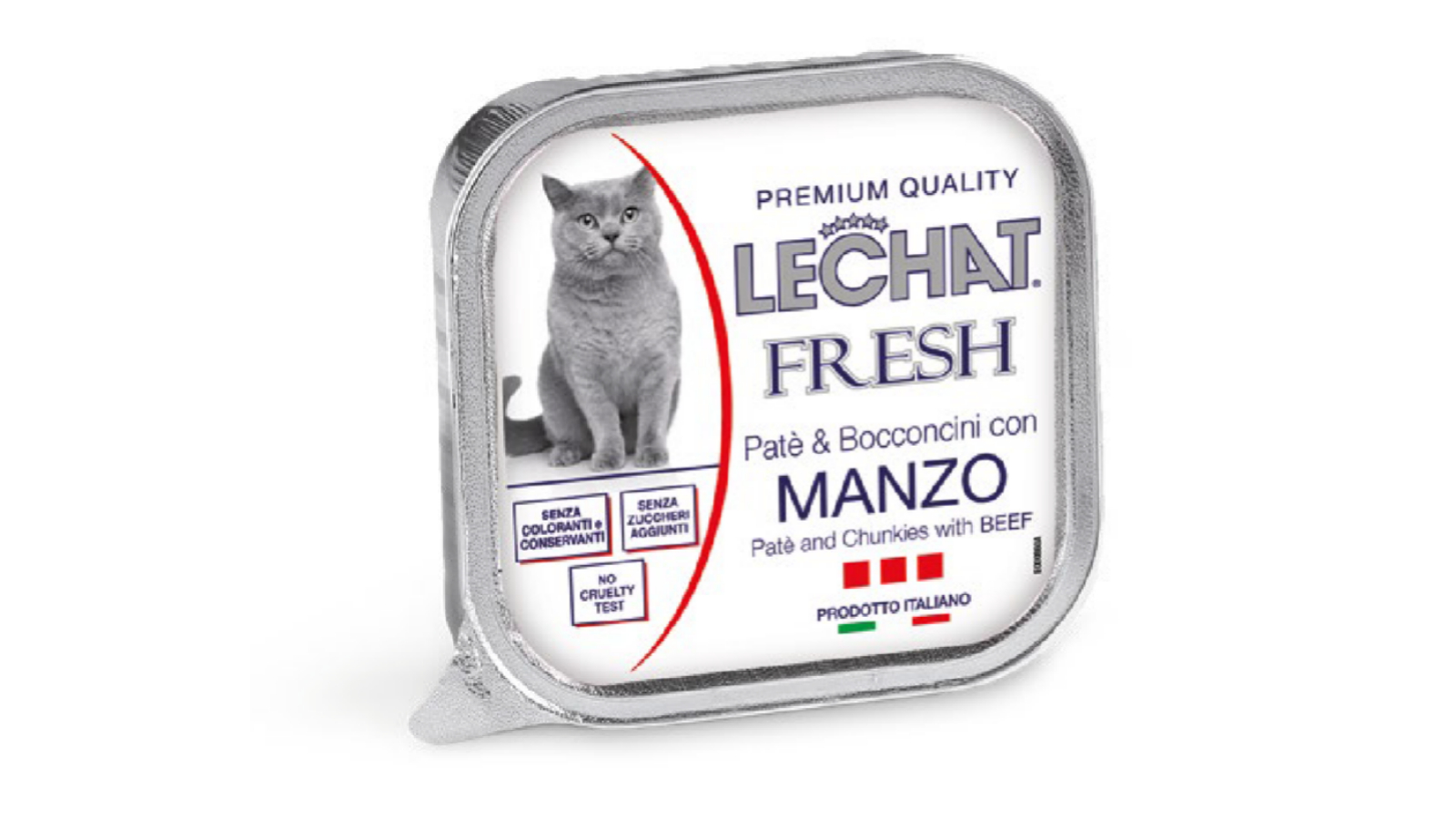 LeChat Excellence Fresh — პაშტეტი და ნაჭრები ქათმის ხორცითა და ბოსტნეულით ზრდასრული კატებისთვის, 100 გ