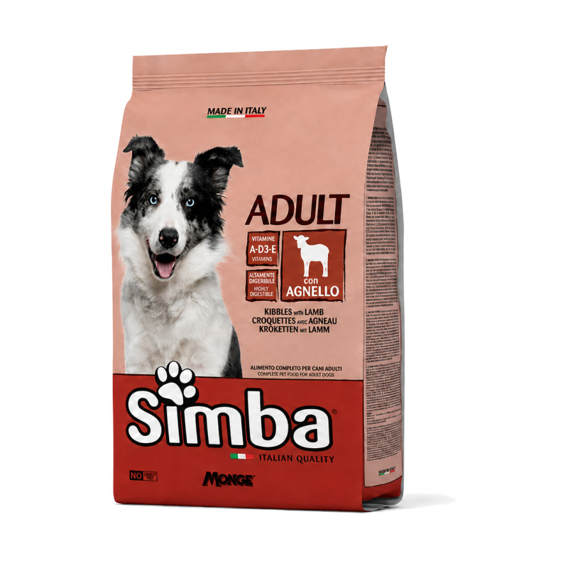 Simba Adult — მშრალი საკვები ზრდასრული ძაღლებისთვის ბატკნით 20კგ