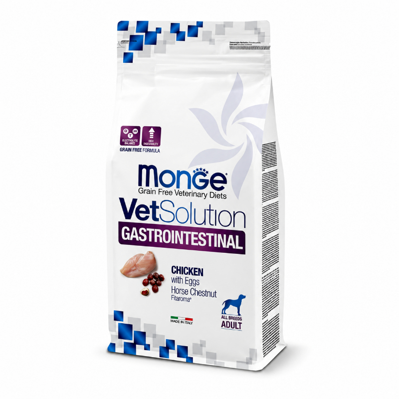 Monge VetSolution Gastrointestinal — კუჭ-ნაწლავის პრობლემების მქონე ძაღლების დიეტური მშრალი საკვები, 12 კგ