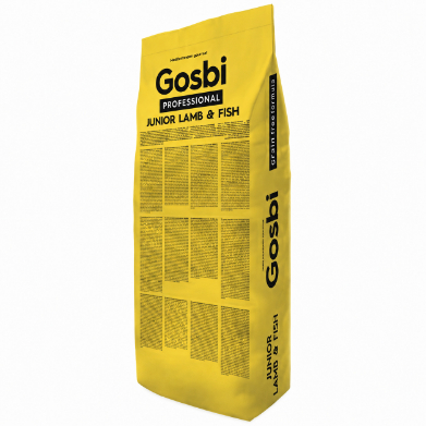 Gosbi Professional Exclusive Junior Lamb & Fish — ლეკვების მშრალი საკვები ბატკნითა და თევზით, 18 კგ
