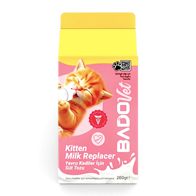 BADO Kitten Milk Replacer — რძის ფხვნილი კნუტებისთვის, 200 მლ