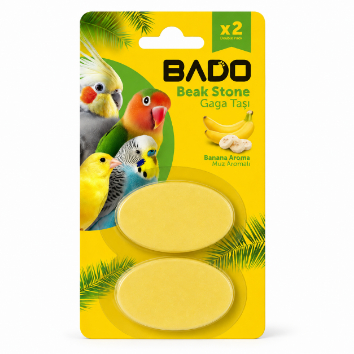 BADO — ბანანის არომატიანი მინერალური ქვა ფრინველებისთვის, 2 *20გრ