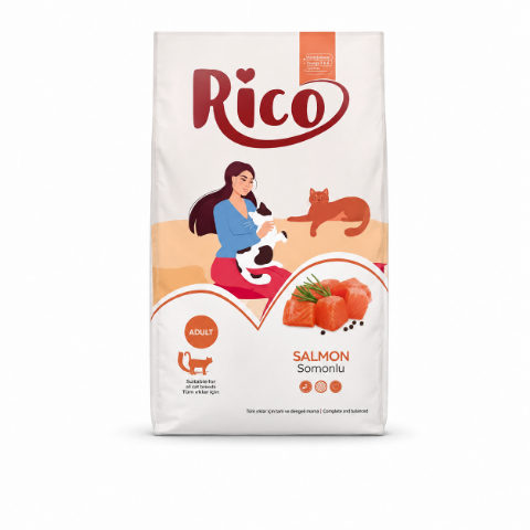 Rico — ზრდასრული კატების სრულფასოვანი მშრალი საკვები ორაგულით, 15 კგ